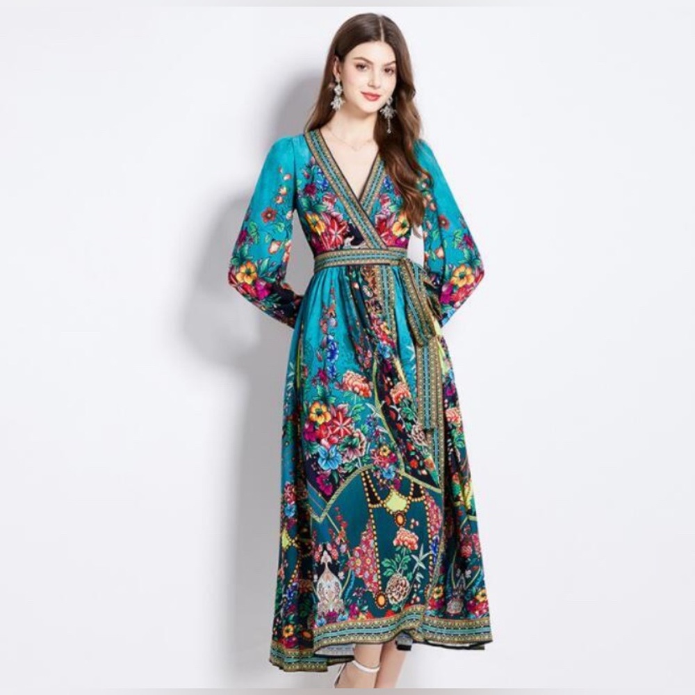 Dalia Mc Phee Women’s Floral Wrap Size M - Picture 1 of 8